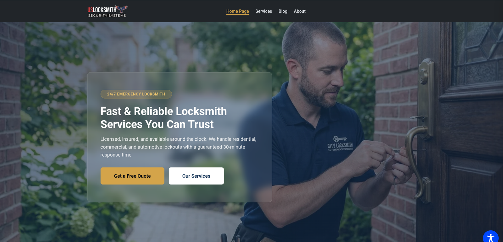 Service & Lead Generation (Locksmith Pro)